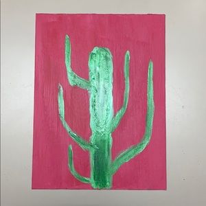 Cactus pop art painting